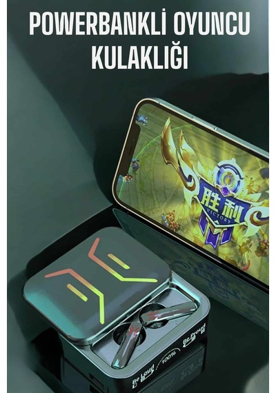 Powerbankli Bluetooth Kulaklık Yüksek Ses Kaliteli Kablosuz - Diğer