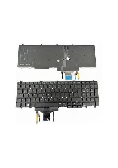 Dell Precision 3510 7510 7710 Klavye Siyah
