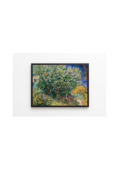 Van Gogh Lilac Bush Çerçevesiz Poster 30x42 Cm A3 Tablo Duvar Dekoru Mat Fotoğraf Kağıdı