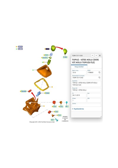Vites Topuzu Siyah Şemalı Connect Fiesta Cabu 330655 - 2s6r 7217 Ac