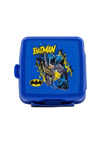 Beslenme Kutusu 4 Bölmeli Batman Mavi Renk Erkek Figürlü 1 Adet Yemek Saklama Kabı Beslenme Çantası Mavi