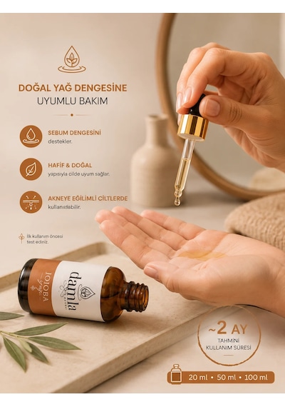 Biodamla Natural Jojoba Yağı 100 Ml