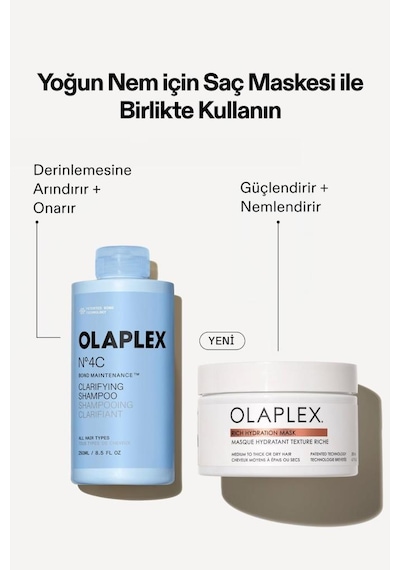 Olaplex Nº.4c Bond Maintenance Clarifying Derinlemesine Temizleyen & Bağ Güçlendiren Şampuan 250 Ml