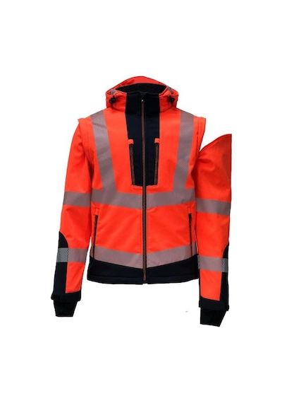 Reflekto Rlu Ripstop Softshell Model Teknik Mont Turuncu Sarı