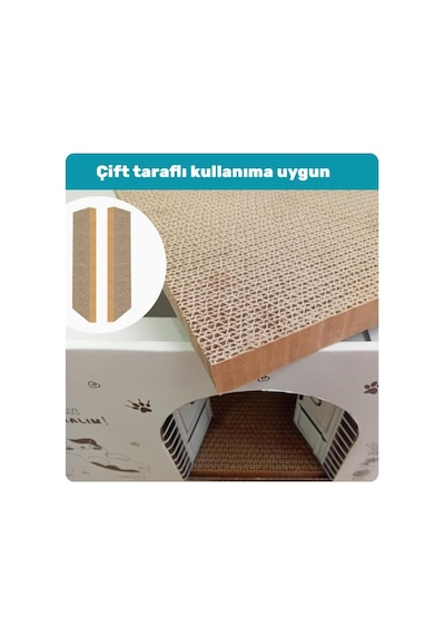 Karton Kedi Tırmalama Ve Dinlenme Evi