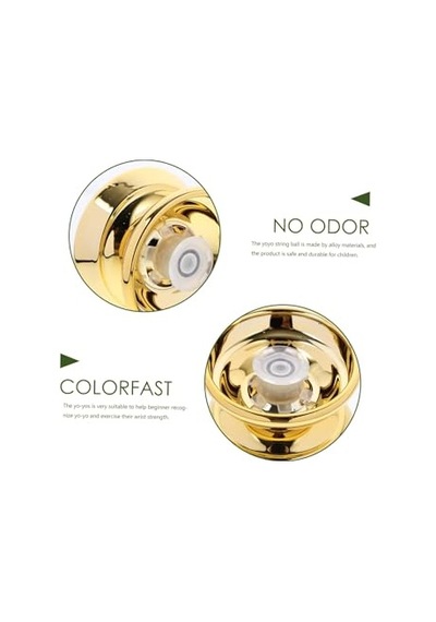 Metal Yoyo Oyuncak Extra Rulmanlı Profesyonel Yo-yo Oyuncağı Unresponsive Yoyo Gold