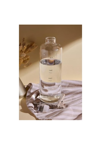 1000ml Kapasiteli Borosilikat Cam Su Şişesi, Matara Olarak Kullanım 0