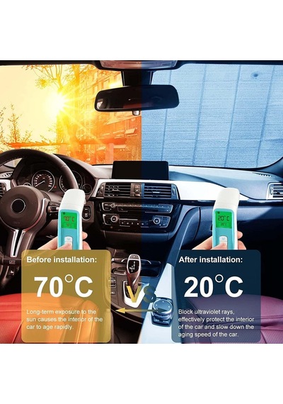 Araba Ön Cam Güneşlik Araba Cam Güneşliği Otomobil Güneşlikleri Araç Gölgelik Oto İçi Vantuzlu Genel