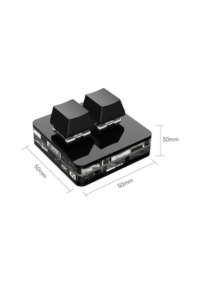 2 Tuşlu Mini Klavye Makro Klavye Mekanik Rgb Pın Klavyesi Programlanabilir Windows Ve Mac Için 2 Tuşlu Mini Klavye Makro Klavye Mekanik Rgb Pın Klavyesi Programlanabilir Windows Ve Mac Için