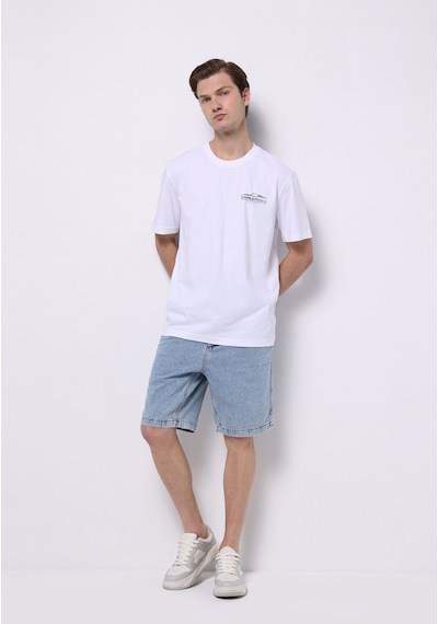 Colin's Colins Regular Fit Orta Bel Düz Erkek İndigo Jean Şort Cl1074795 Q1.v1 Dn44281 Denim