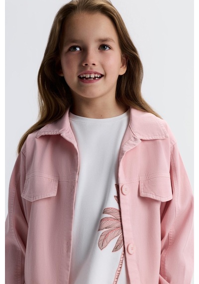 Xo Kids Kız Çocuk Ceket 8-14 Yaş 31371 Pudra