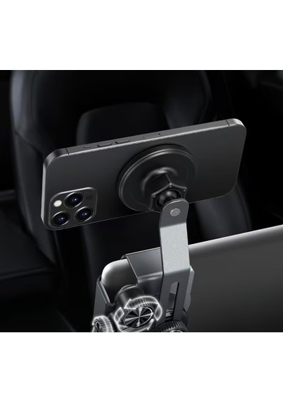 Manyetik Araç Telefon Tutucu, Tesla Ekran Manyetik Telefon Tutucu Standı, Titreşim Önleyici, Kaymaz Tasarım Model Y/juniper Uyumlu, 360 Döner, Araç İçi Klips Kolay Montaj 2 Mixed