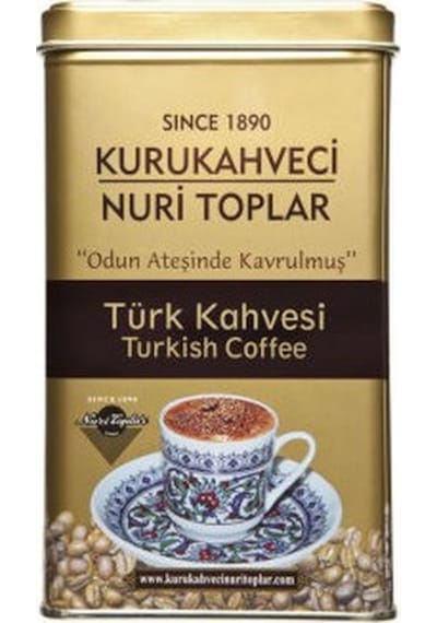 Kurukahveci Nuri Toplar Teneke Kutuda Türk Kahvesi 300 G
