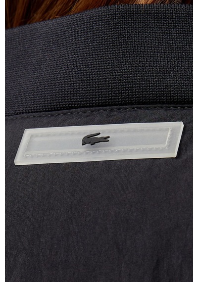 Lacoste Relaxed Fit Down Fill Jacket Kaztüyü Dolgu Dik Yaka Siyah Kadın Mont