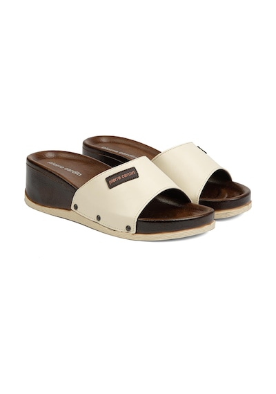 Pierre Cardin Pc-7030-3485 Krem - Kadın Terlik Krem