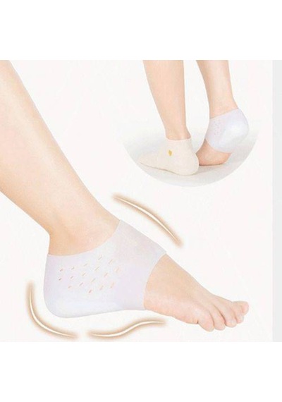 Boy Uzatıcı Topuk Yükseltici Silikon Unisex Topuk Çorabı Gizli Topuk