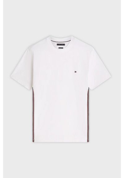 Tommy Hilfiger Erkek T Shirt Mw0mw42393 Ybr Beyaz Beyaz