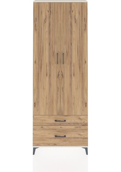 Arges Dolap 4 Raflı 2 Çekmeceli 2 Kapaklı 88x30x243 Aytaşı-çam Aytası