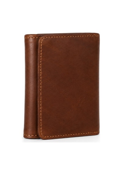 Genel Markalar Vaulto Gerçek Deri Unisex Cüzdan Crazy Taba