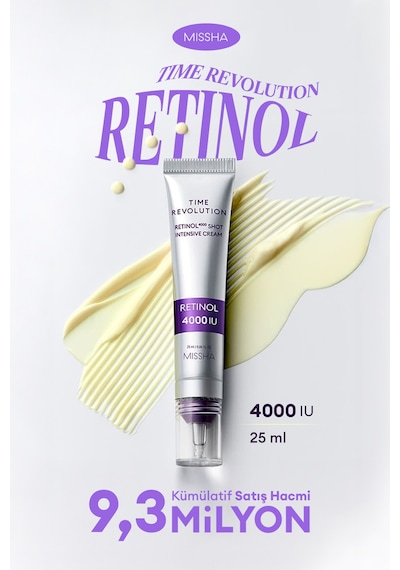 Retinol İçerikli Konsantre Krem Time Revolution Retinol 4000 Shot Intensive Cream
