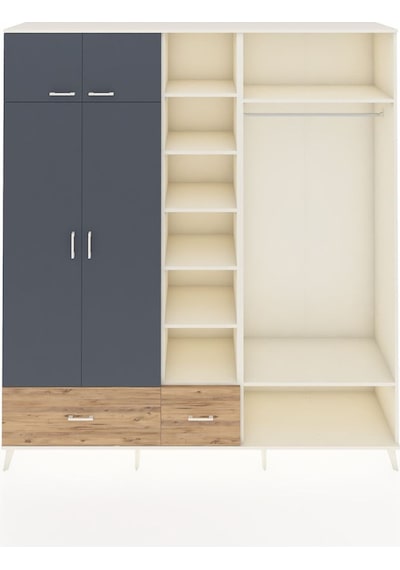 Hyperion Dolap 12 Raflı 2 Çekmeceli 2 Askılı 220x44x243 Aytaşı-antrasit/çam Antrasıt/atlas Çam - Aytası Hyperion Dolap 12 Raflı 2 Çekmeceli 2 Askılı 220x44x243 Aytaşı-antrasit/çam Antrasıt/atlas Çam - Aytası