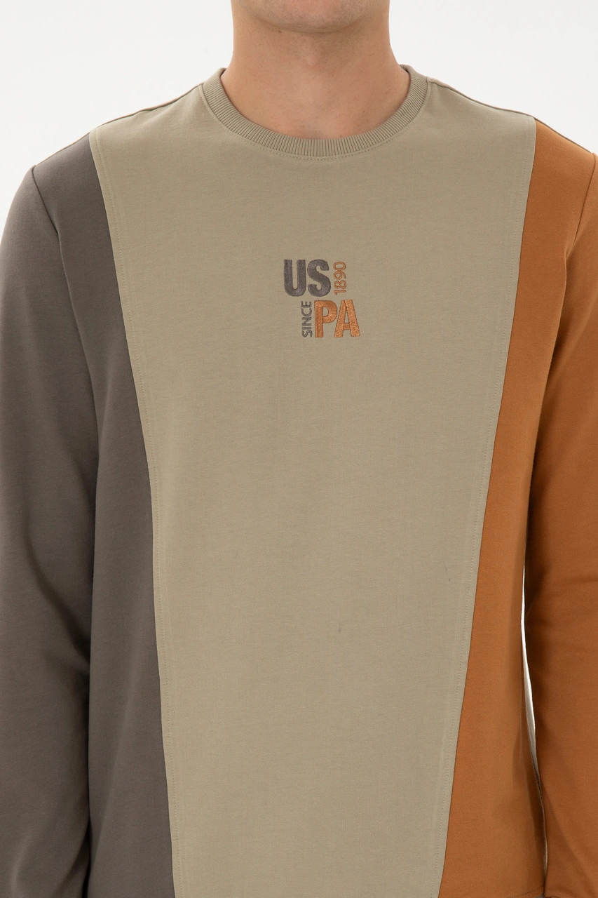 U.s. Polo Assn. Erkek Açık Haki Sweatshirt 50316379-vr183 Acık Hakı