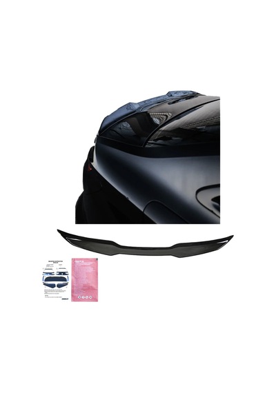 Audi A3 Sedan 2020+ Spoiler Piano Black Bagaj Üstü Spoiler Eki
