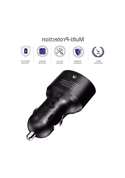 Çift Usb Çıkışlı Hızlı Araç Şarj Cihazı