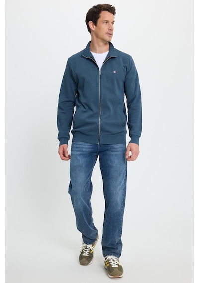 Tudors Erkek Slim Fit Dar Kesim Pamuklu Tam Fermuarlı Çift Cepli Dik Yaka Petrol Sweatshirt Hırka-41894 Petrol Tudors Erkek Slim Fit Dar Kesim Pamuklu Tam Fermuarlı Çift Cepli Dik Yaka Petrol Sweatshirt Hırka-41894 Petrol