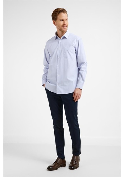 İmza Mavi - Beyaz Çizgili Desen Sert Yaka Uzun Kol Cepli Comfort Fit Pamuklu Gömlek 1004255210 Mavi - Beyaz İmza Mavi - Beyaz Çizgili Desen Sert Yaka Uzun Kol Cepli Comfort Fit Pamuklu Gömlek 1004255210 Mavi - Beyaz