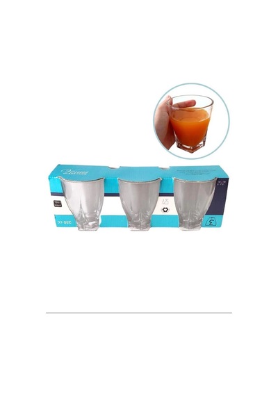 Hubrendy Tedarik Venüs 3'lü Su Bardağı 250ml Royaleks-212 1