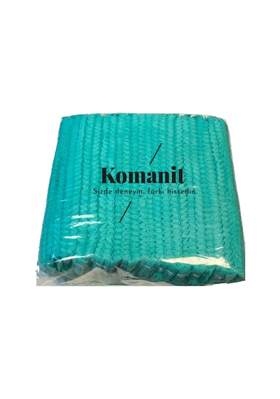 Komanit Tekstil Tek Kullanımlık Yeşil Akordeon Bone 50 x 45 CM 100'lü