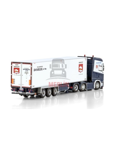 1/50l. Danielou Scanıa S Hıghlıne Cs20h 6x2 Twın Steer Reefer Traıler - 3 Axle
