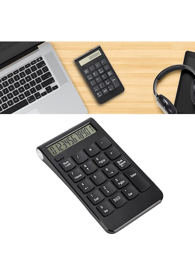 Cr43 2'si 1 Arada Kablosuz Bluetooth Ve 2.4 Ghz Bağlantı Nümerik Klavye Ve Hesap Makinesi Keypad Numlock Numped