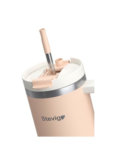 2 Moods Tuck-in Tumbler Sızdırmaz Çelik Termos 900 Ml Bisque St-239 Açık Beyaz