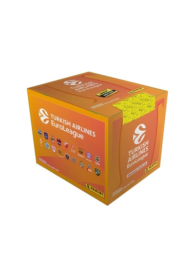Promo Pack 2024-25 Turkish Airlines Euroleague Panini Official Sticker 1 Kutu 36 Paket-180 Adet
