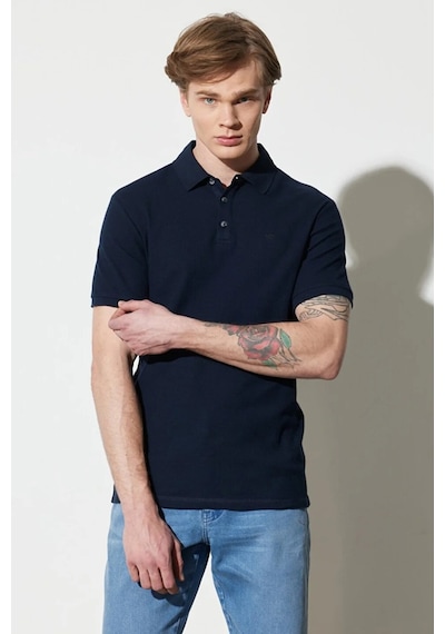 Wrangler Erkek Polo T Shirt W231325410 410 LACİVERT Lacivert
