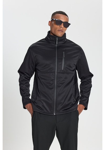 AC&Co / Altınyıldız Classics  Erkek Sıyah Sıcak Tutan Comfort Fit Rahat Kesim Dik Yaka Mont Siyah