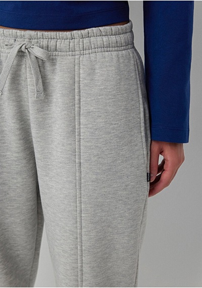 Kadın M1023291-32175 Örme Pantolon Grey Melange Gri Mavi