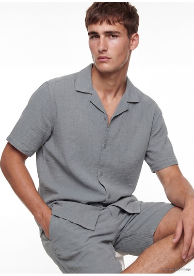 Lcw Vision Yeşil Regular Fit Müslin Erkek Gömlek