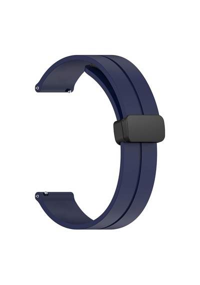 Forzacase Xiaomi Watch 2 İle Uyumlu Manyetik Tokalı 22mm Silikon Kordon Kayış - Fc144 Lacivert