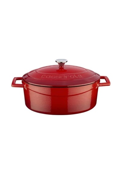 Oval Döküm 21x27 Cm Tencere Kırmızı Lvotc27k2r Çok Renkli