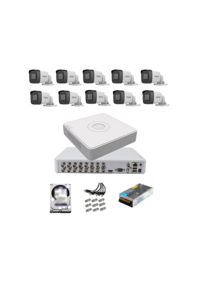 10 Kameralı Güvenlik Kamera Hazır Set 2tb 7/24 Hdd-2tb Kayıt Kapasiteli Sistem 10 Kameralı Güvenlik Kamera Hazır Set 2tb 7/24 Hdd-2tb Kayıt Kapasiteli Sistem