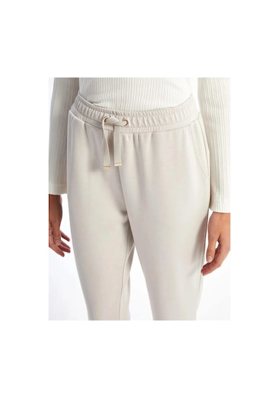 LC Waikiki Lcwaıkıkı Classic Bej Beli Lastikli Kadın Eşofman Altı Lıght Grey