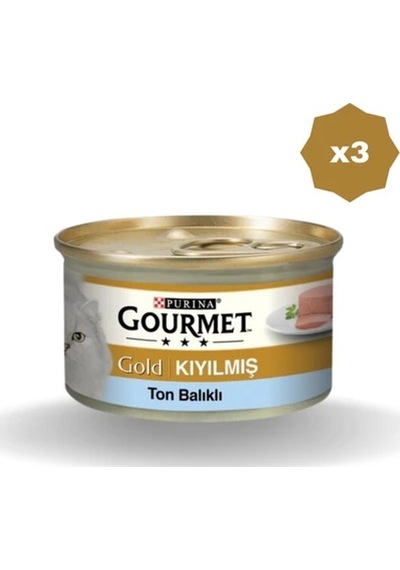 Felix Kedi Yaş Mama Gourment Gold Kıyılmış Tonlu 85 Gr - 3 Adet