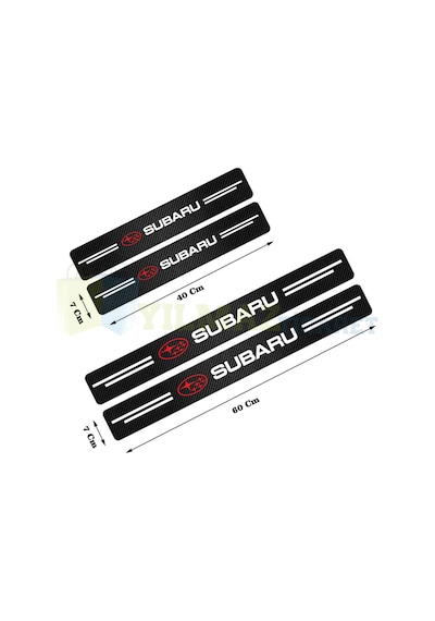 Subaru Arma Karbon Kapı Eşiği Koruma Araba Oto Sticker 4 Parça