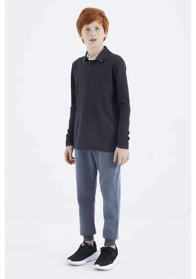 Tommylife Tommy Life Lacivert Polo Yaka Basic Erkek Çocuk T-shirt - 11171 Lacivert