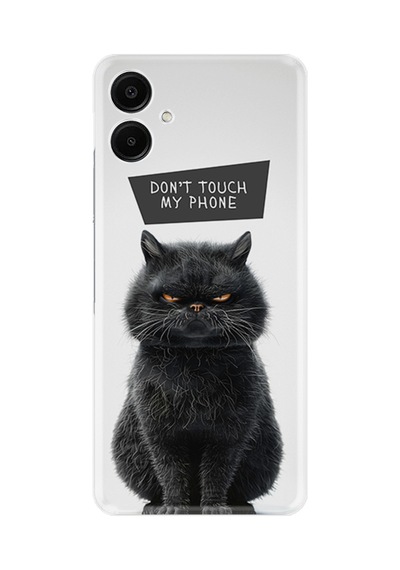 Samsung Galaxy Uyumlu - A06 Kılıf Boutique Baskılı Resimli Don't Touch Cat Pcode -011