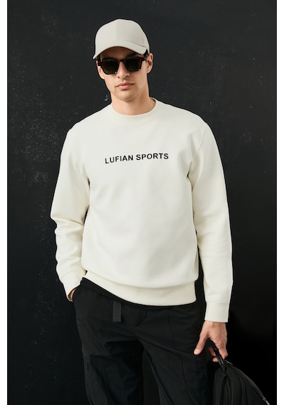 Lufian Rowan Erkek Sweatshirt Kırık Beyaz Kırık Beyaz 112030195100510