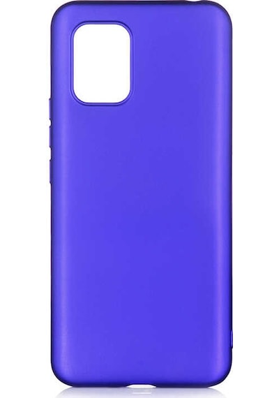 Noktaks - Mi 10 Lite Uyumlu - Kılıf Mat Soft Esnek Premier Silikon Kapak - T13652 - Saks Mavi Saks Mavi